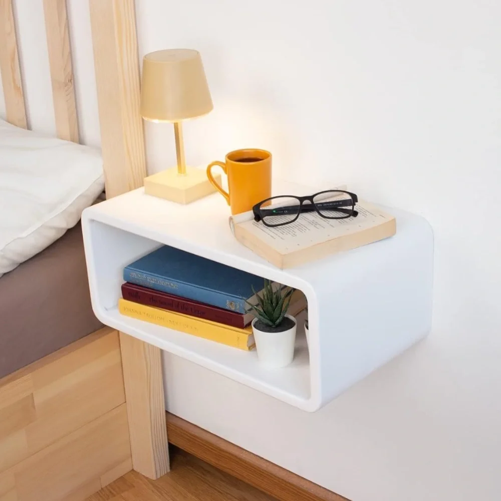Wooden Floating Nightstand - Picture 1 of 3